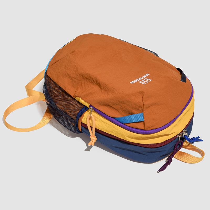 College Color Block Backpack Women's Lightweight Waterproof Backpack For Outdoor Travel