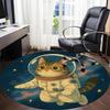 1PC SpaceKitty Office Round Area Rug,  Mat Suitable ForOffice, Under Office Chairs Bedroom Living Room Home Decor, Room Deco