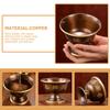 1pcs Temple Water Cup Offering Cup Retro Style Water Container For Temple Home Office Buddhist Supplies Ritual Bowl