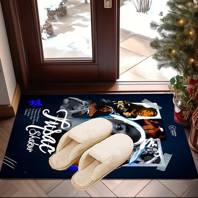 Rap Legend In Blue Carpet, Chair Rug,Rug for Office Bedroom living rooms, Doormat decor Fan Gift Christmas Gift