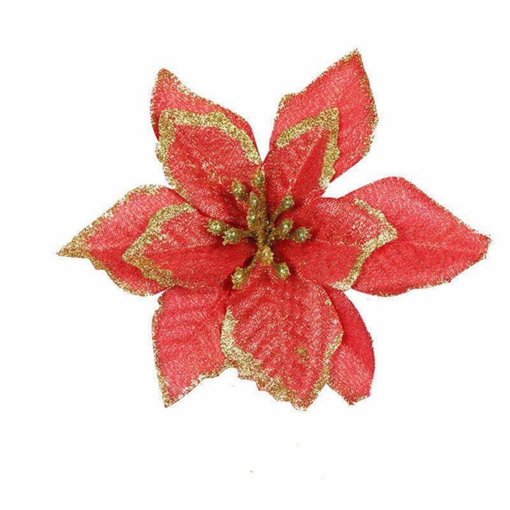 Party Supplies Xmas Tree Decor Artificial Flowers Christmas Decorations Silk Flower Fake Flower