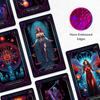 CRAFTERIAN Neon Tarot Tarot Tarot Cards for Beginners and Experts with Guidebook and Foil Divination Tool for All Skill Cards78 CardsOriginal