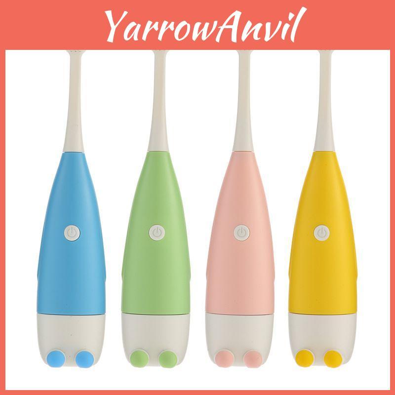 Battery Operated Kids Toothbrush With Sonic Vibration And Soft Silicone Material