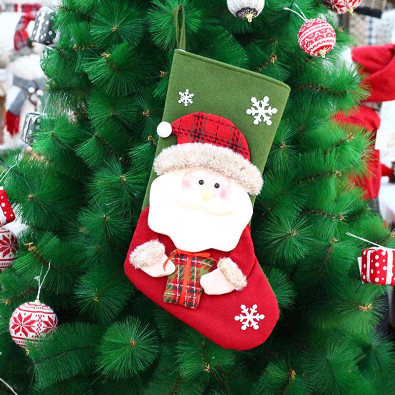 Snowman Santa Claus Reindeer 3D Christmas Stocking Christmas Home Decor Birthday Gift For Friend Family