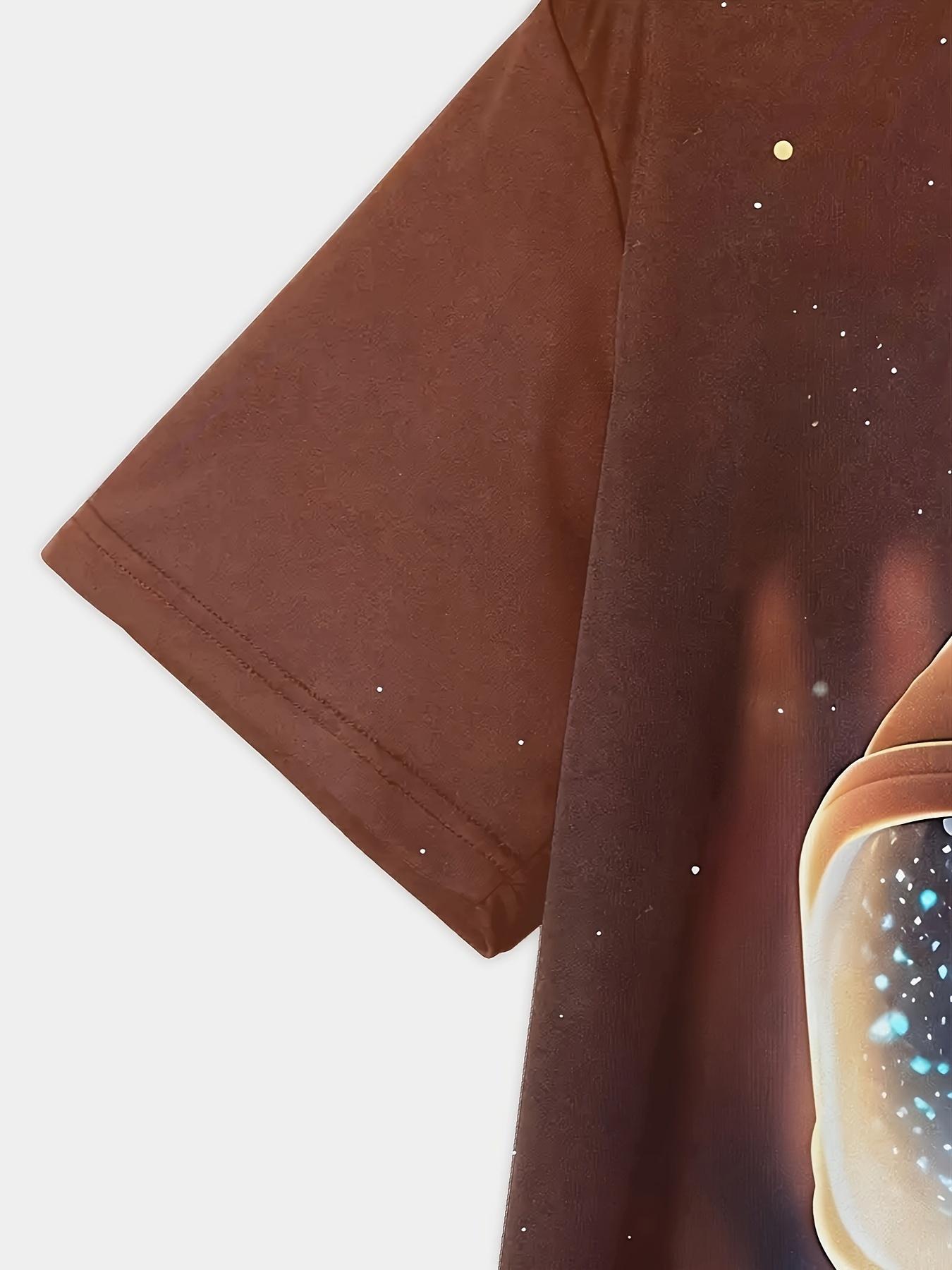 2024 летняя новая детская футболка с милым астронавтом и 3D принтом — фото 4