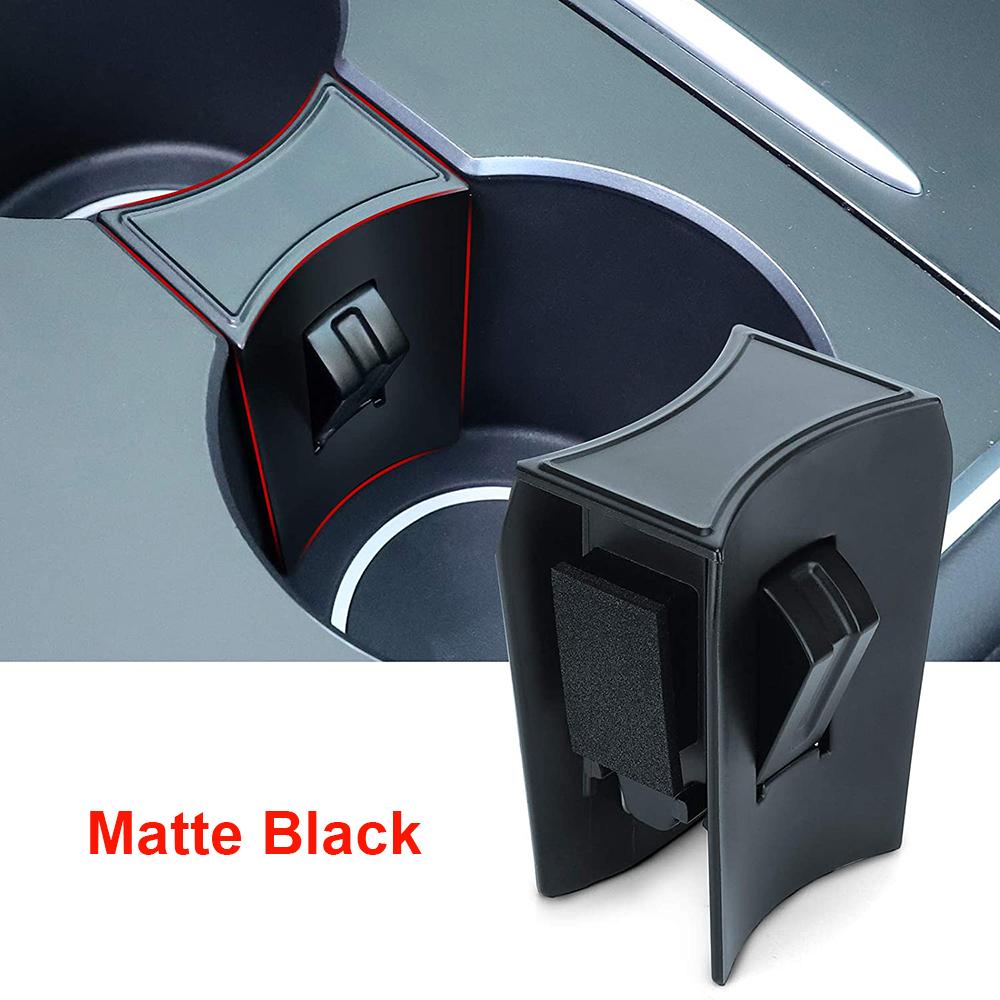 

Вставка-ограничитель держателя чашки для Tesla Model 3 и Model Y с обновленной консолью, материал ABS, автомобильный ограничитель слота для стакана с водой матовый черный