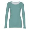 Women's And Spring Slim Bottom T-shirt Fashion Casual Color Round Neck Pullover Long Sleeve Top