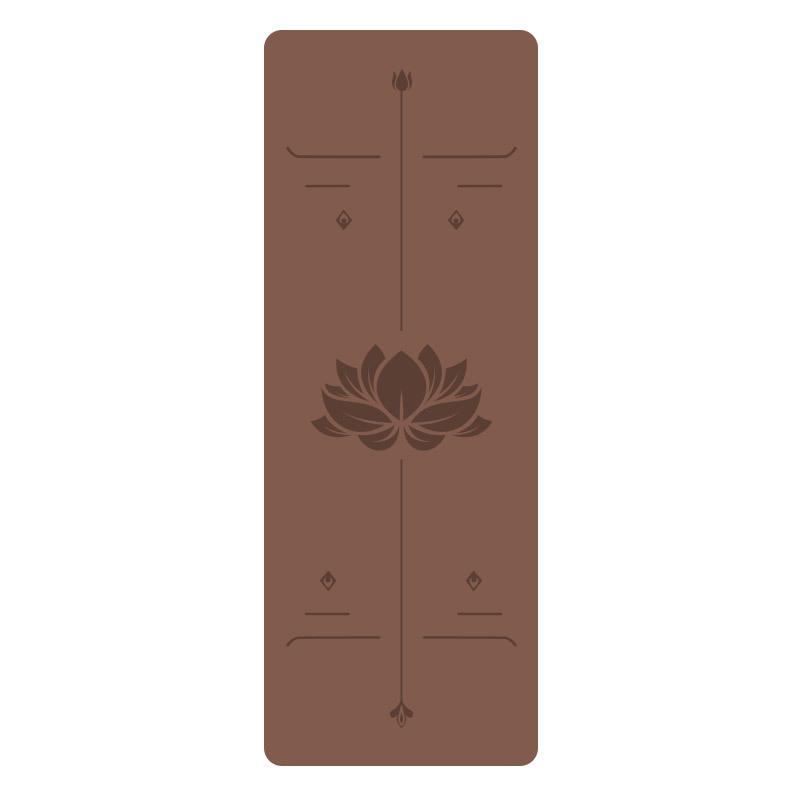5Mm Natural Rubber PU Yoga Mat Thickened Non-slip Professional Position Line Yoga Mat