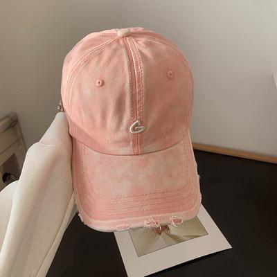 Neue Retro-Wasch-Old-Baseballkappe Kinder breiter Schirm Rand einfache Gesichts-Kappe