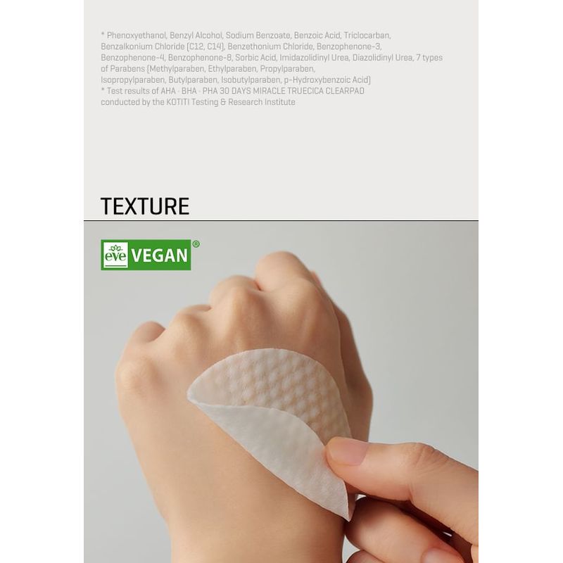 SOME BY MI - AHA, BHA, PHA 30 Days Miracle Truecica Clear Pad