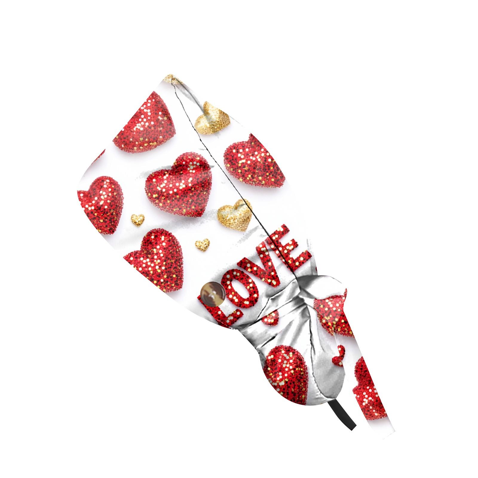 

Модная кепка с принтом ко Дню святого Валентина, повседневная женская кепка с хвостиком, кепка Wash, кепка Baotou One Size красный