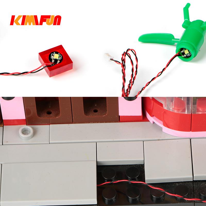 10Pcs 0.8Mm Pin Rgb Led Building Blocks Usb Lamp Diy Street Light City Electric Decorate 1X1 Brick Toy Compatible All Brands