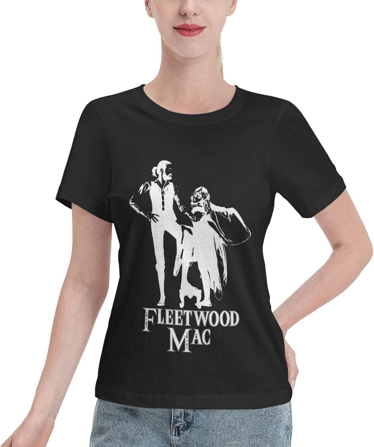 

Westble Women s Short Sleeve T-Shirt Fleetwood Mac Summer Tee Top Undershirts XXXXXL чорний