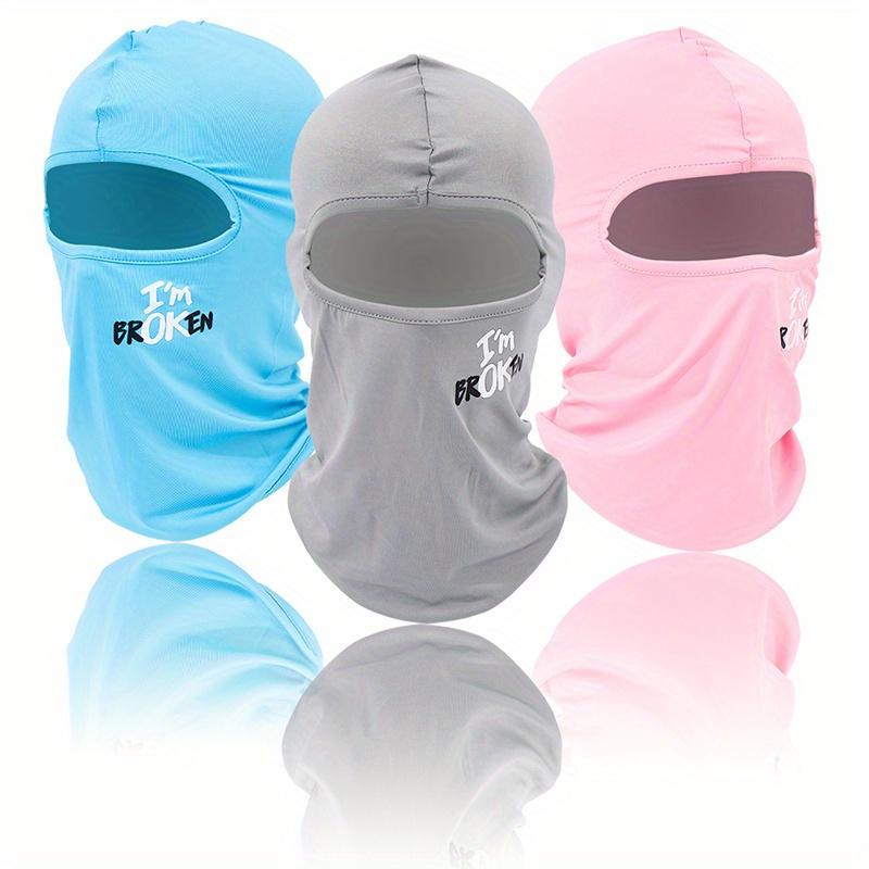 

1 шт. Спортивна розтяжна маска-балаклава з друкованим малюнком, дихаюча швидковисихаюча головний убір для велосипедистів, вітронепроникна пов’язка на голову з захистом від ультрафіолету, унісекс рожевий