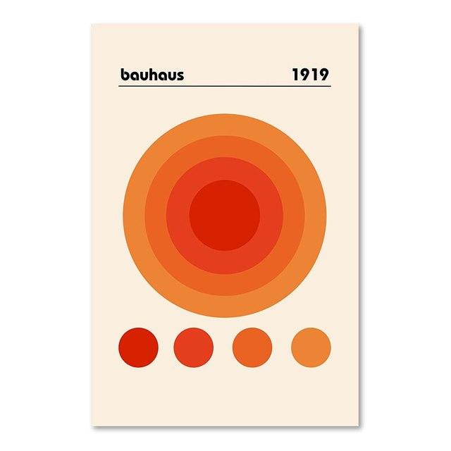 

Абстрактная танцовщица Пикассо Баухаус, круглая Гарлемская настенная художественная печать плакатов, розовая эстетика, оранжевая картина маслом 21cm×30cm NoFrame