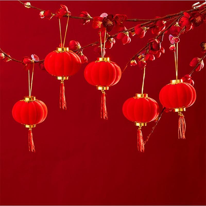 2025 Spring Festival Lantern Pendant Chinese New Year Ornaments Party Hanging Decor Bonsai Pendants Lunar New Year Decoration