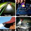 Mini Portable COB LED Flashlight Rechargeable Powerful Work Light with Clip Magnet Waterproof EDC Camping Walking Pocket Lamp