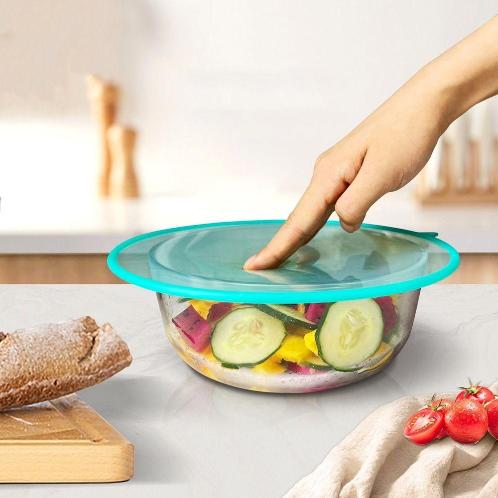 5Pcs Round Food Fresh Keeping Cover Hangable Bowl Lids Multifunctional Food Covers  for Household