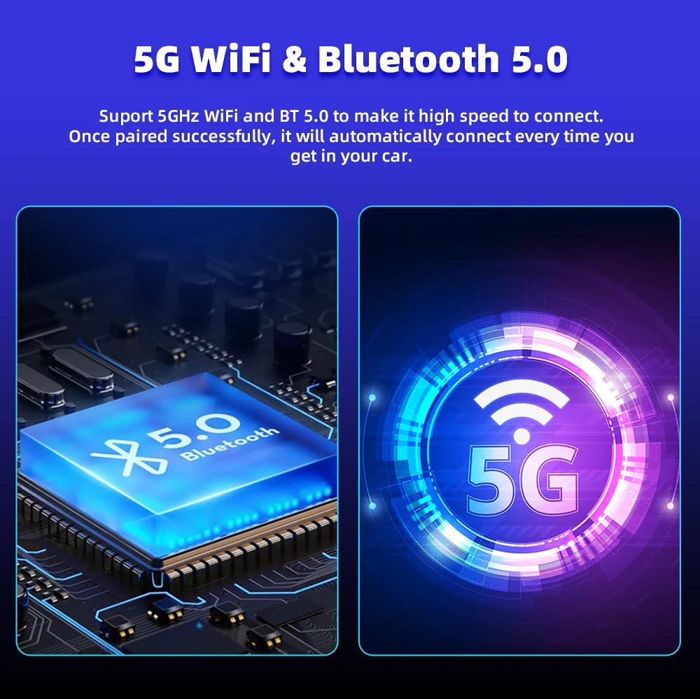 2 In 1 Wired To Wireless CarPlay Android Auto Adapter for OEM Car Stereo USB Type C Plug and Use For 98% Cars For IOS Android