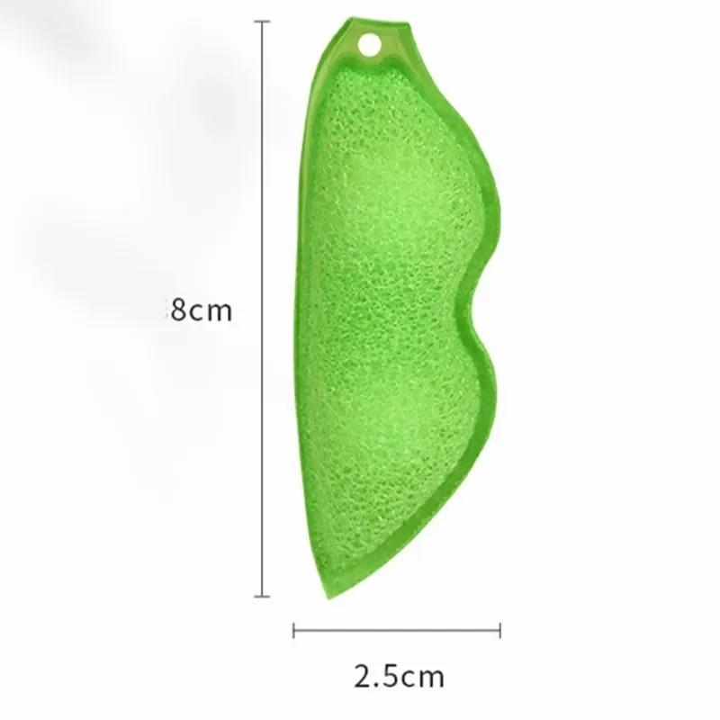 Pea Cleaning Sponge Bottle Cleaning Brush Kitchen Cup Cleaning Brush Reuseable Bean Shape Water Bottle Cleaning Sponge Bottle