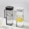 Flip Cover Refrigerator Water Pitcher Transparent Cold Brew Teapot Cold Water Kettle  Fruit Juice