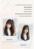 Women's Long Straight Wig with Air Bangs - Age-Reducing Fluffy Hairpiece