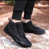 Damen Winter Plus Samt Schneestiefel Lässig Canvas Schnürung Warm Outdoor Baumwollschuhe Paar Groß Hoch Dick Rutschfest Sportschuh