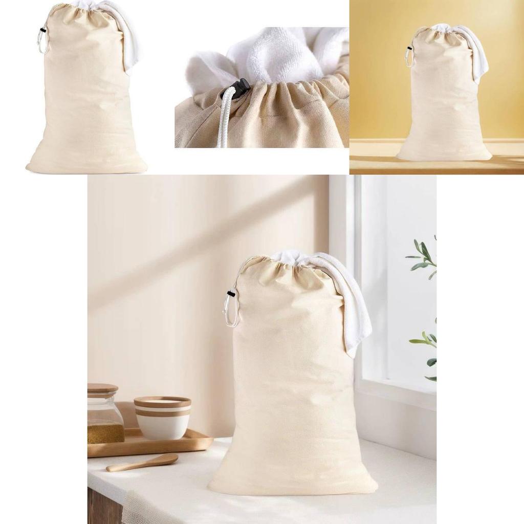 Modern Canvas Laundry Bag For Bedroom Use Durable Fabric Stylish Home Decor