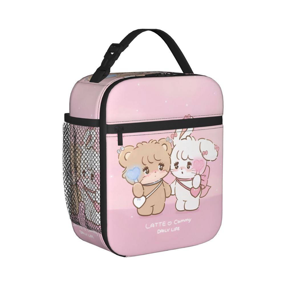 Mikkos LATTE Cammy Insulated Lunch Bags Thermal Bag Reusable,Lunch Container High Capacity Tote Lunch Box Men Women Outdoor