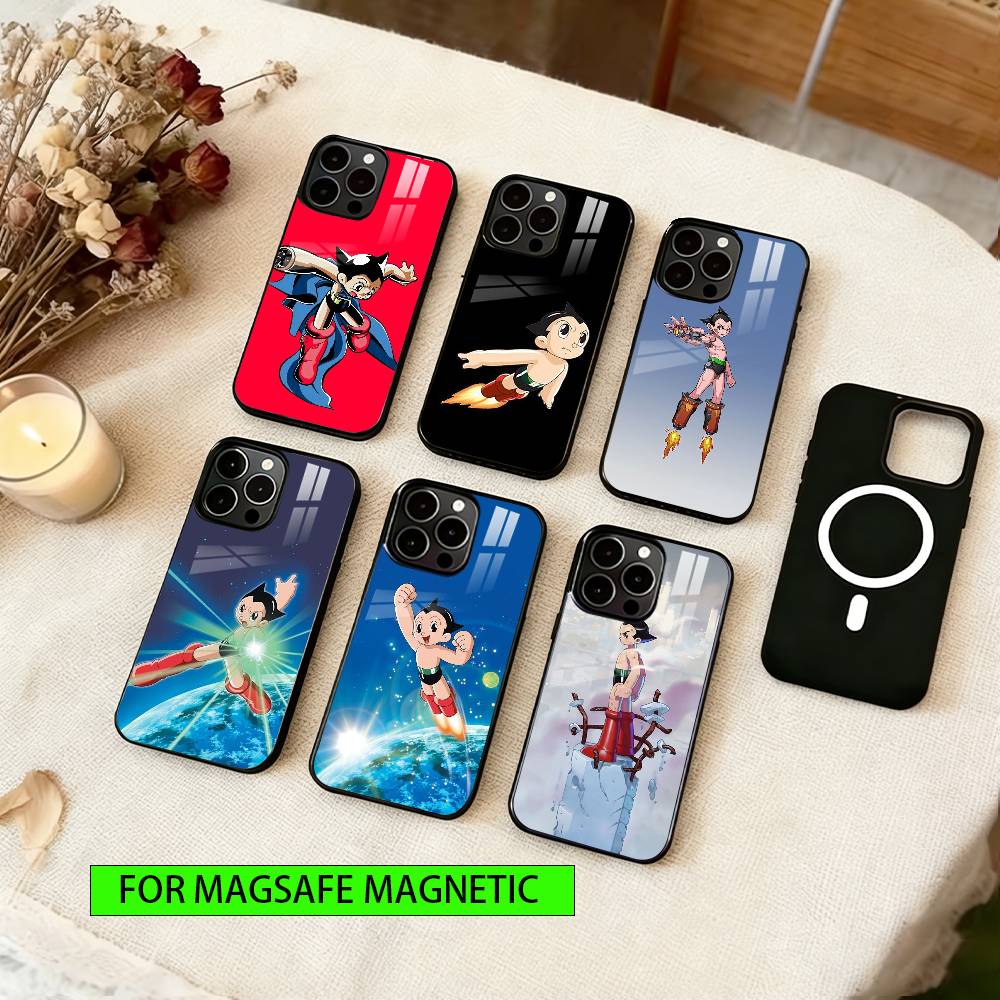 Astro Boy Phone Case Magnetic with Magsafe Wireless Charging For iPhone17,16,15,14,13,12,11 Plus,Pro