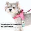 Adjustable Dog Harness Breathable Dog Harness And Leashes Set Pet Chest Strap Pet Supplies Dog Accessories For Small Dogs