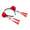 Pearl Bow Flower New Year Headress Chinese Style Hair Band Hanfu Hair Hoop Children's Headband