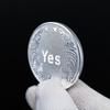 Positive Yes Negative No Decision Coin Lucky Wishing Coin Creative Gift Commemorative Coin Toy