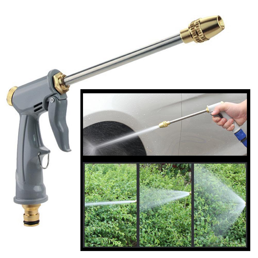 Adjustable High-pressure Car Water Gun Portable Garden Watering Hose Nozzle Sprinkler Automobiles Cleaning Tool Yard Equipment