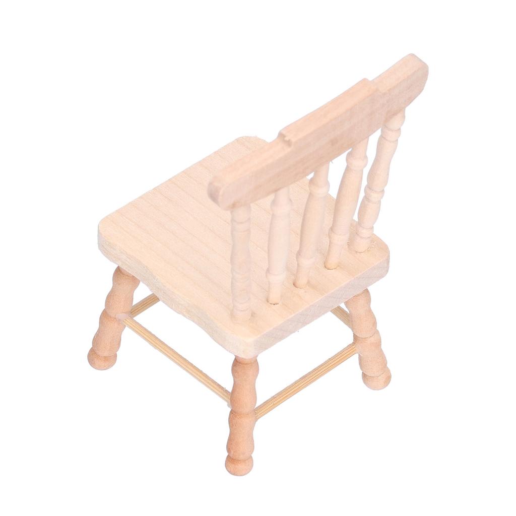 1:12 Chair Miniature Furniture Doll House Decoration Model Children Play Toy
