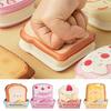 Paper Memo Pad Cartoon Toast Mini Notepad Convenient Squeeze Toy Notebook  Work Supplies