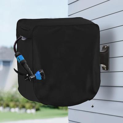 Protection de dévidoir de tuyau d'arrosage Imperméable Résistante aux dommages Couvercle rétractable pour dévidoir de tuyau Pour jardin extérieur Cour arrière Ferme Chemin