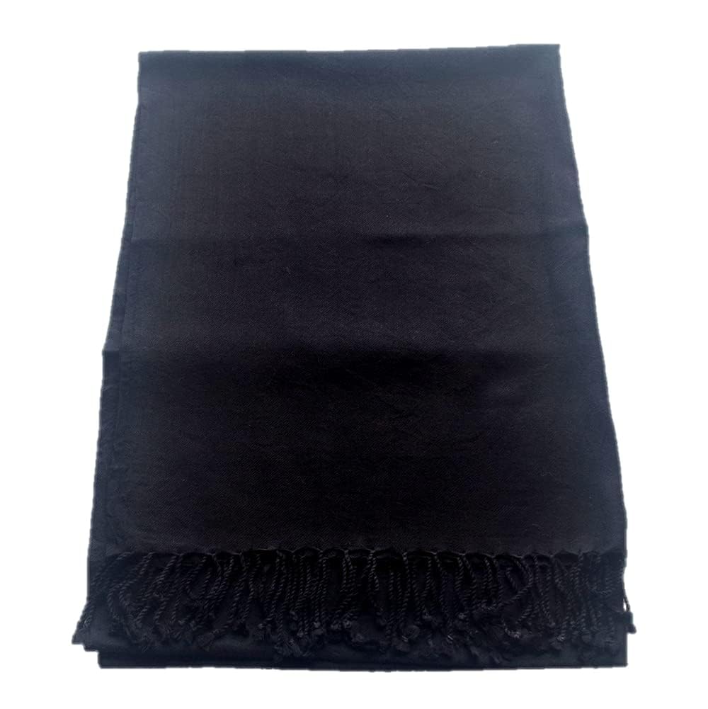 

all over the Large not cashmere [.a world] stole, scarf, 100% wool, thick, plain, black, touch, women s blanket, autumn/winter, spring/summer (black) чорний