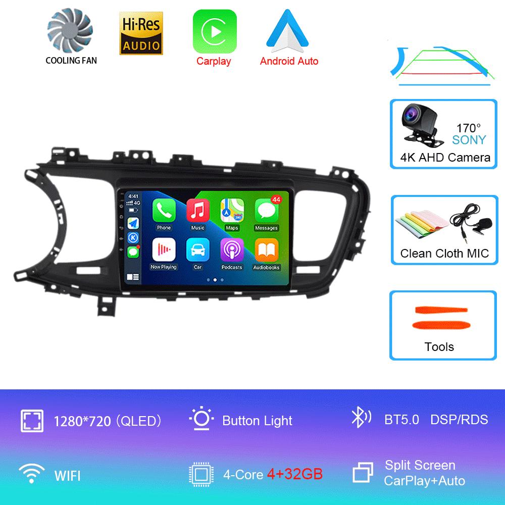 Android 14 Auto Car Radio Video Multimedia Player For Kia Optima K5 2013 2014 2015 Navigation GPS Autoradio QLED Screen BT5.0