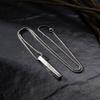 Rero Viking Pendant Necklace for Men,Stainless Steel Mobius Geometric Twisted Column Pendant Collar,Vintage Jewelry for Male