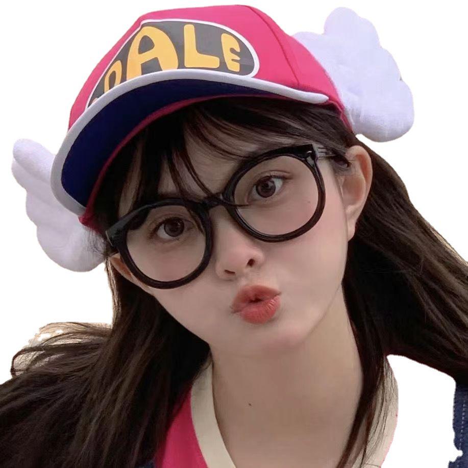 Damen Große Runde Schwarze Fassungsfarbe Wechselnde Korrektionsbrille - Blaulichtblockierend & Myopiekorrektur