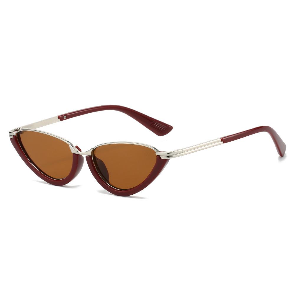 Metal Cat Eye Sunglasses Women For Men Vintage Sun Glasses Steampunk Popular Outdoor Driving Luxury Brand Design Eyeglasses