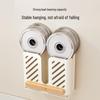 Wall-Mounted Chopstick & Spoon Holder: Cream Style, No-Punch Installation, with Drainage Function
