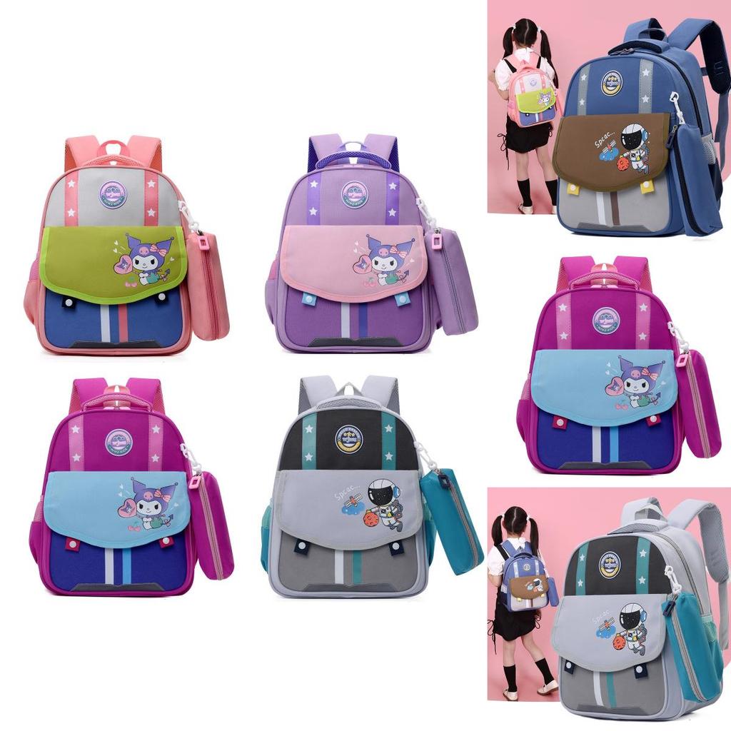 Adorable Cartoon Kids Backpack Large Capacity Lightweight Nylon School Bag