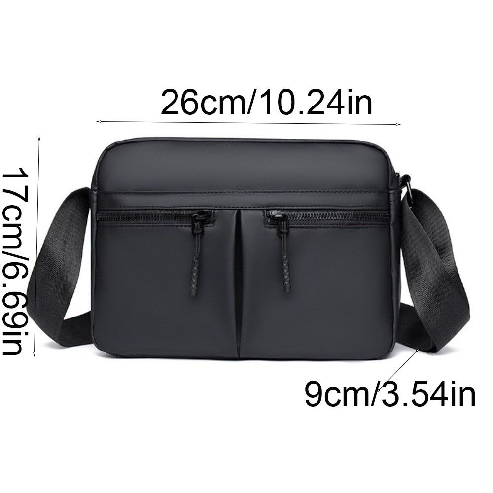 Fabric Men's Shoulder Bag Large Capacity Nylon Crossbody Bag Simple Man Messenger Bag  Outdoor