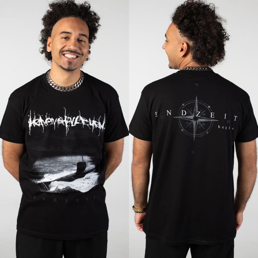 T-shirt in Cotone Grafica Heaven Shall Burn Unisex Estiva Manica Corta Marca di Moda Maglietta Casual di Lusso Vintage