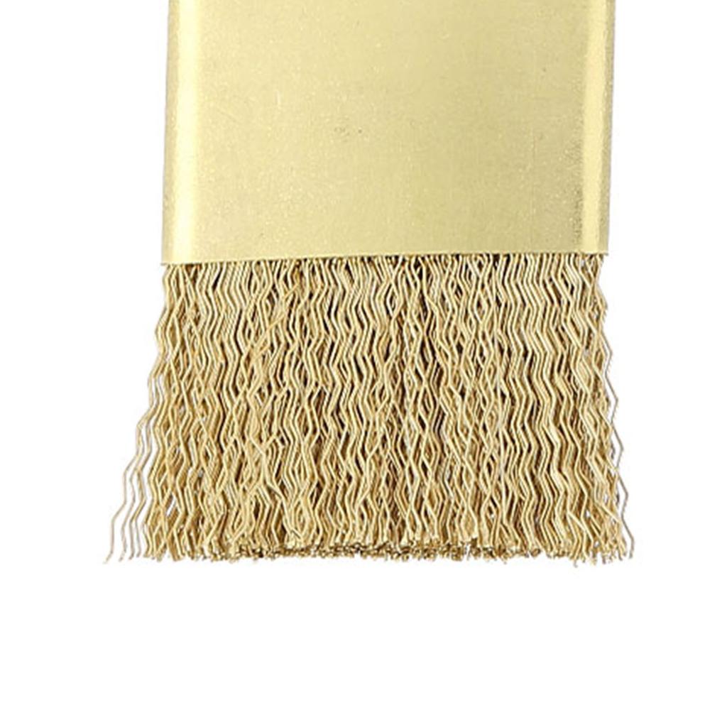 Nail Art Bits Reinigungsbürste goldene Farbe Kupferdraht Bohrer Reiniger Pinsel Maniküre Zubehör