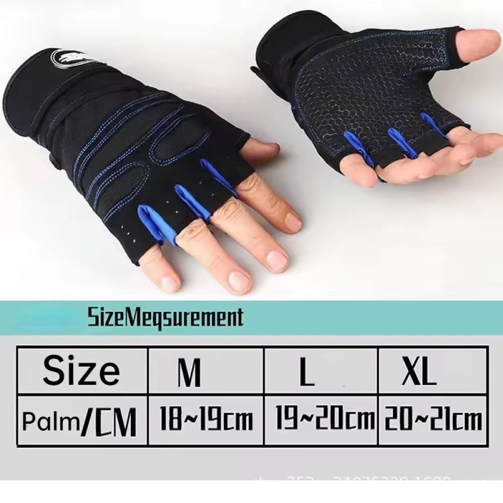 Fitness Half Finger Gloves Men And Women Wrist Guard Sports Dumbbell Riding Non Slip Horizontal Bar Exercise Training