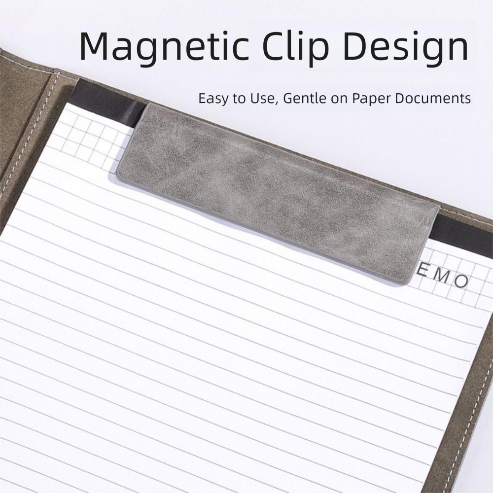 Vintage Clipboard Leather File Folders Multifunctional Business Folder Briefcase Interview