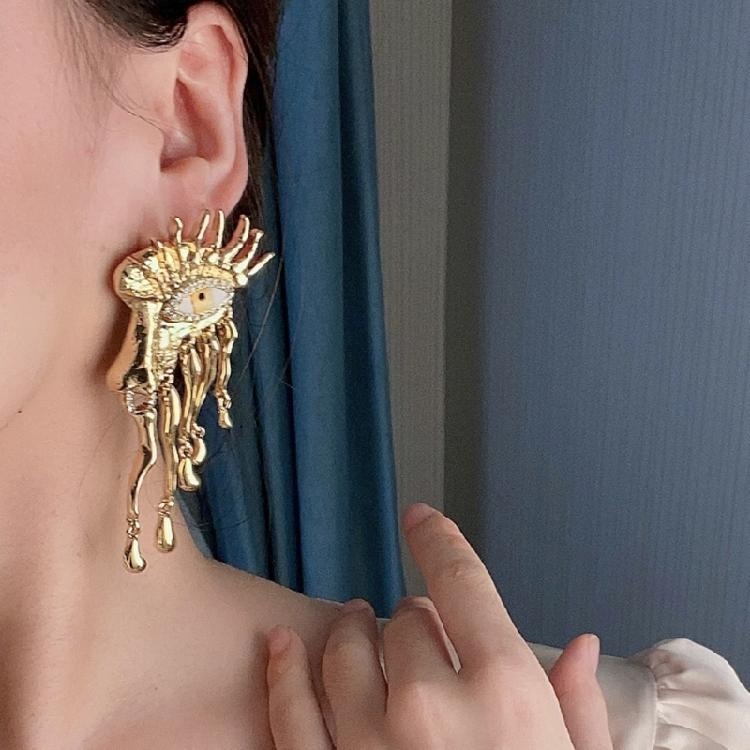 Artistic Ear Model Ear Accessory Unique Ear/Eye Model Earrings Adornment Personalized Ear Studs for Parties Dates